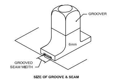 sheet metal groover|sheet metal groover depth.